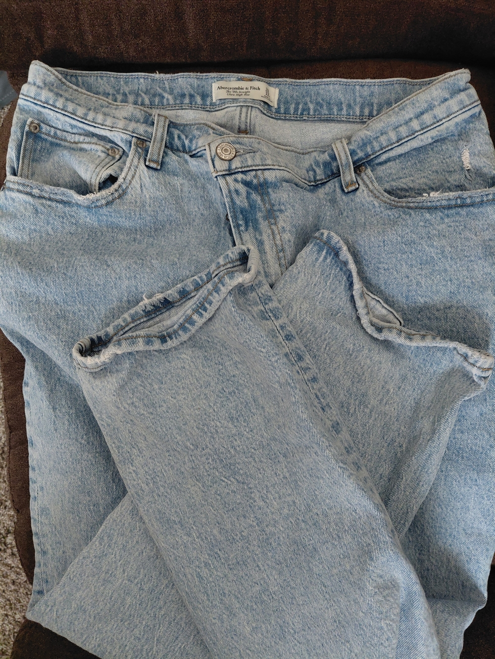 Abercrombie & Fitch Light Blue Straight Leg Women’s Jeans